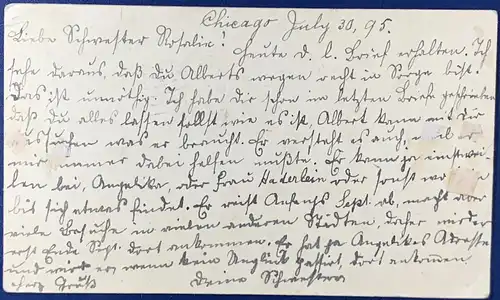 USA 1895 Rundstempel (Datum und/oder Ort klar)