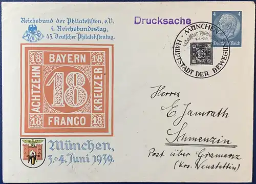 Deutsches Reich 1939 Sonderstempel