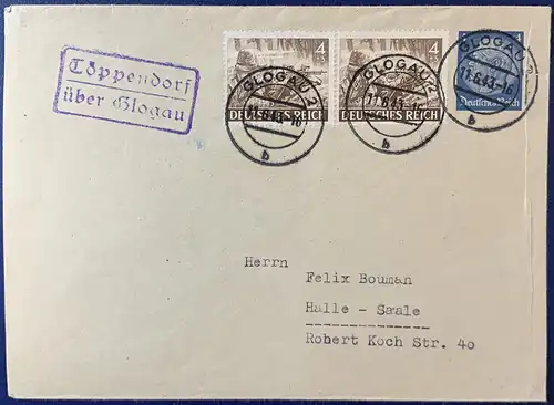 Deutsches Reich 1943 Zentraler Rund / Vollstempel