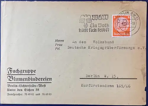 Deutsches Reich 1937 Rundstempel (Datum und/oder Ort klar)