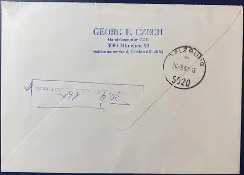 DDR 1990 Rundstempel (Datum und/oder Ort klar)