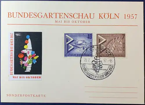 Bundesrep. Deutschland 1957 Sonderstempel