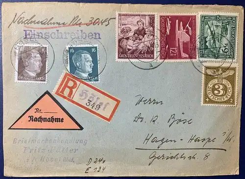 Deutsches Reich 1944 Rundstempel (Datum und/oder Ort klar)