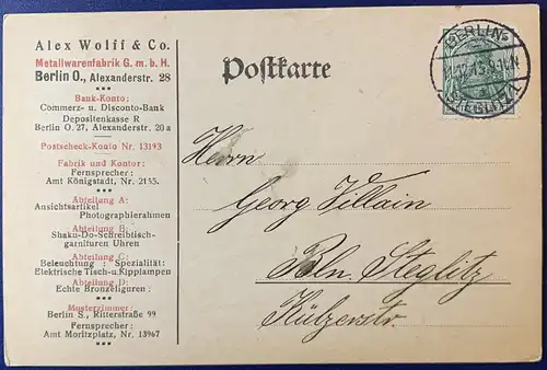 Deutsches Reich 1913 Rundstempel (Datum und/oder Ort klar)