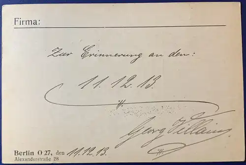 Deutsches Reich 1913 Rundstempel (Datum und/oder Ort klar)