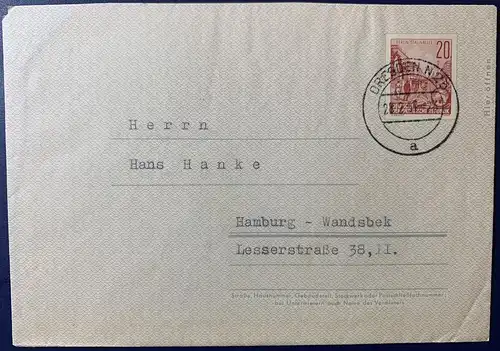 DDR 1957 Rundstempel (Datum und/oder Ort klar)