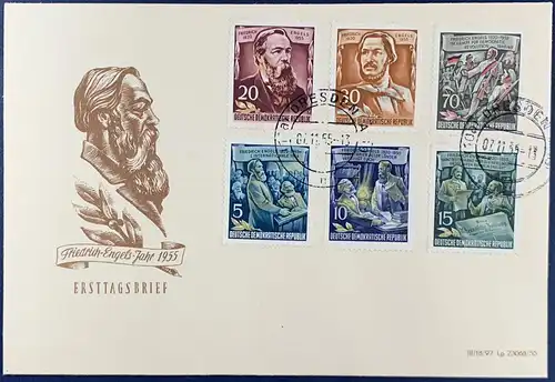 DDR 1955 Ersttagsstempel