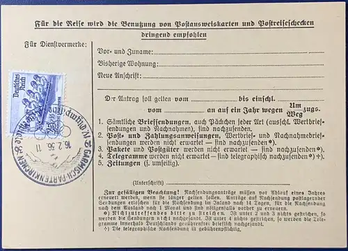 Deutsches Reich 1936 Sonderstempel
