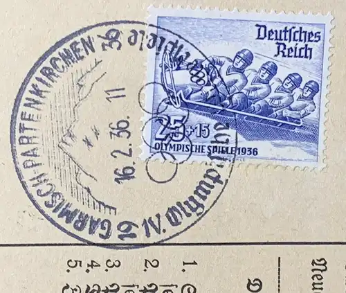 Deutsches Reich 1936 Sonderstempel