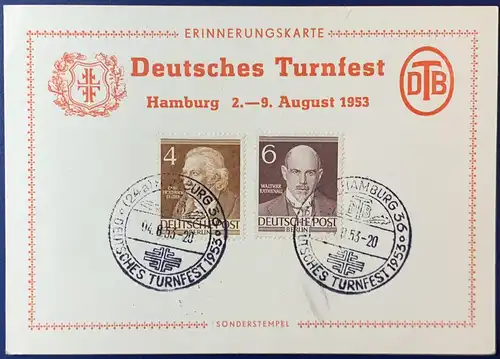 Berlin (West) 1953 Sonderstempel