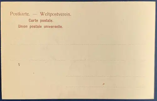 [Lithographie] AK, Passepartout Lithografie, Foto Rheintorturm, ungelaufen, handschriftliches Datum auf der Vorderseite - 16.08.1913. 
