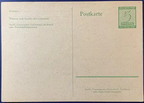 All. Bes. Sowj. Zone 1945 Ungebraucht