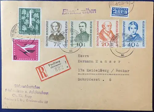 Bundesrep. Deutschland 1955 Rundstempel (Datum und/oder Ort klar)