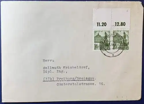 All. Bes. Franz. Zone Baden 1948 Rundstempel (Datum und/oder Ort klar)