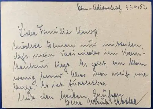 DDR 1952 Rundstempel (Datum und/oder Ort klar)