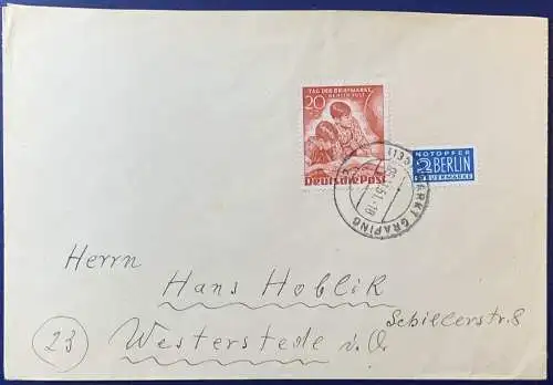 Bundesrep. Deutschland 1951 Rundstempel (Datum und/oder Ort klar)