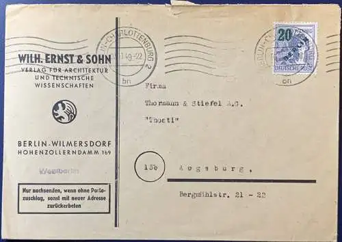 Berlin (West) 1949 Rundstempel (Datum und/oder Ort klar)
