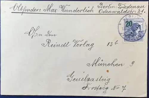 Berlin (West) 1949 Rundstempel (Datum und/oder Ort klar)
