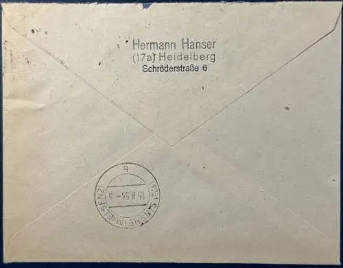 Bundesrep. Deutschland 1953 Rundstempel (Datum und/oder Ort klar)