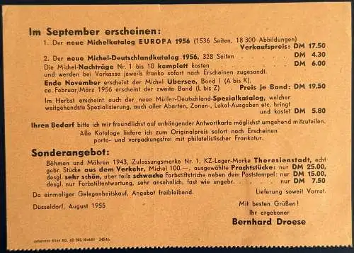 Bundesrep. Deutschland 1955 Rundstempel (Datum und/oder Ort klar)