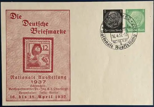 Deutsches Reich 1937 Sonderstempel