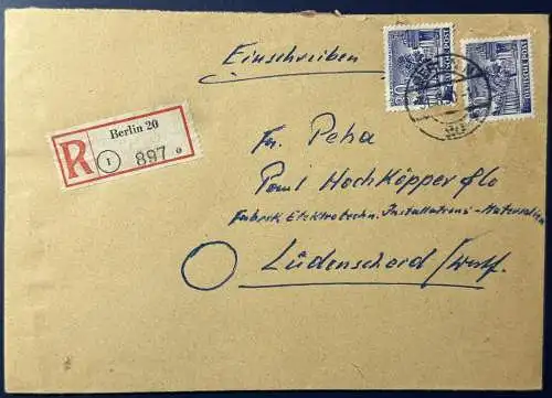 Berlin (West) 1950 Rundstempel (Datum und/oder Ort klar)