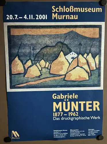 Ausstellungsplakat Gabriele Münter, 2001