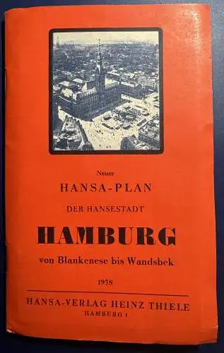 Hansa-Plan, Stadtplan Hamburg, 1938