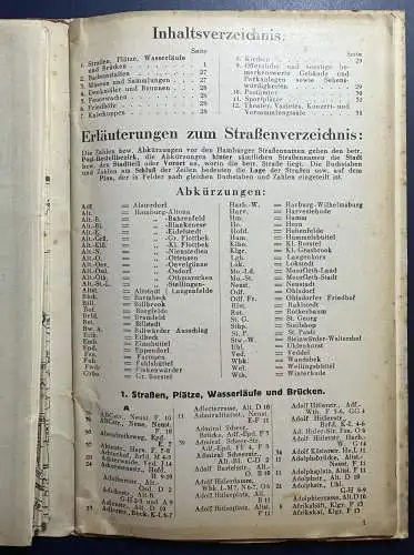 Hansa-Plan, Stadtplan Hamburg, 1938