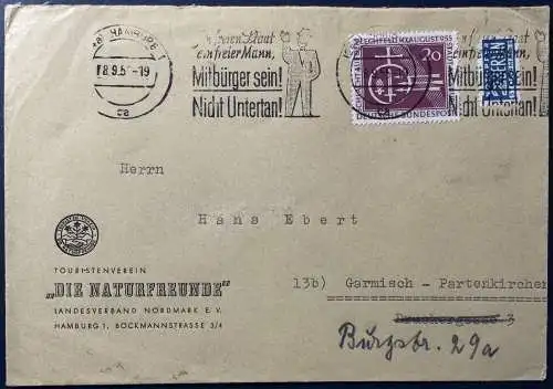 Bundesrep. Deutschland 1955 Rundstempel (Datum und/oder Ort klar)