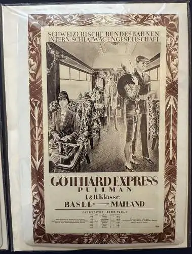 Blechbox mit 8 Blechpostkarten "Orient Express", 1994