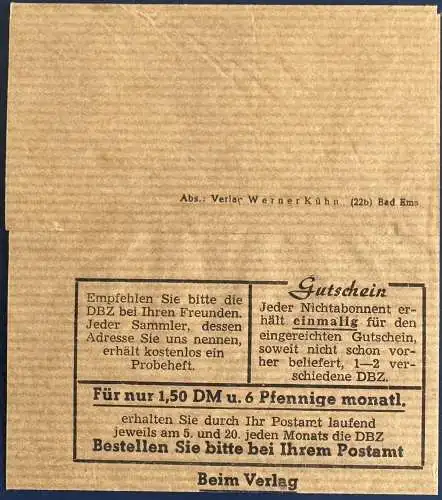 Bundesrep. Deutschland  Rundstempel (Datum und/oder Ort klar)