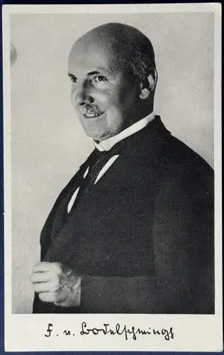 [Echtfotokarte schwarz/weiß] AK Friedrich von Bodelschwingh d.J., gelaufen mit Poststempel vom 23.04.1938 von Bethel b. Bielefeld nach Köln-Deutz, Karte ist sehr gut erhalten. 