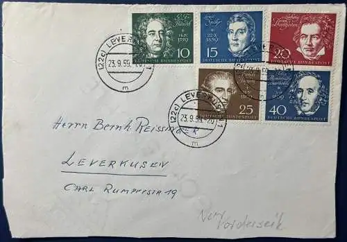 Bundesrep. Deutschland  Briefvorderseite Rundstempel (Datum und/oder Ort klar)