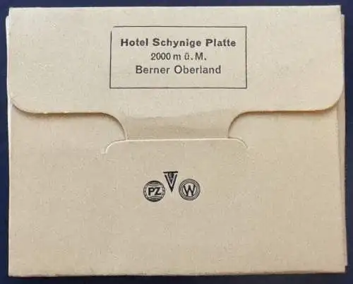 [Echtfotokarte schwarz/weiß] Souvenir, Miniaturfotos, 10 Stück, Schweiz, Schynige Platte, Format 9x6,5cm, Schwarz/Weiß, sehr gut erhalten. 