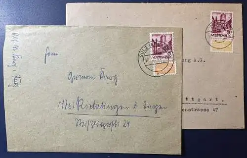 All. Bes. Franz. Zone Württemberg-H.  Rundstempel (Datum und/oder Ort klar)