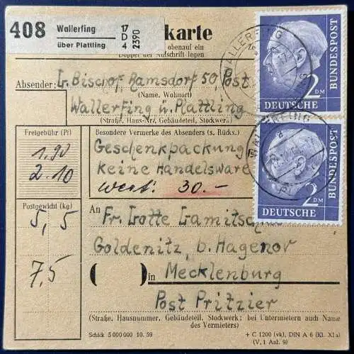 Bundesrep. Deutschland  Rundstempel (Datum und/oder Ort klar)