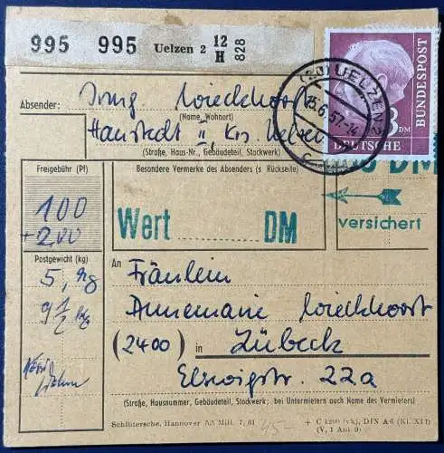 Bundesrep. Deutschland  Rundstempel (Datum und/oder Ort klar)