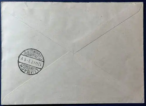 All. Bes. Franz. Zone  Rundstempel (Datum und/oder Ort klar)