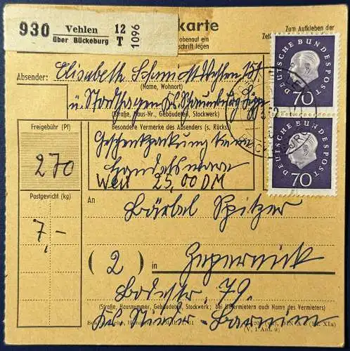 Bundesrep. Deutschland  Rundstempel (Datum und/oder Ort klar)