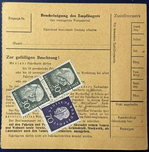 Bundesrep. Deutschland  Rundstempel (Datum und/oder Ort klar)