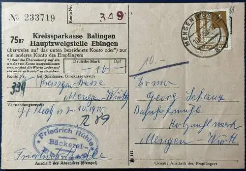 All. Bes. Bizone  Rundstempel (Datum und/oder Ort klar)