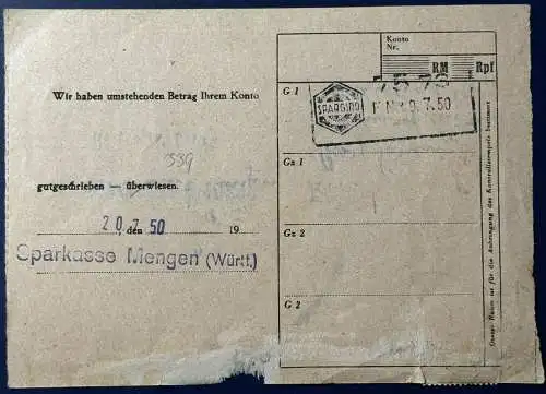 All. Bes. Bizone  Rundstempel (Datum und/oder Ort klar)