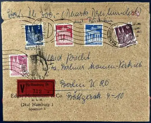 All. Bes. Bizone 1951 Rundstempel (Datum und/oder Ort klar)