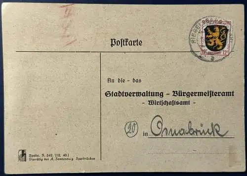 All. Bes. Franz. Zone  Rundstempel (Datum und/oder Ort klar)