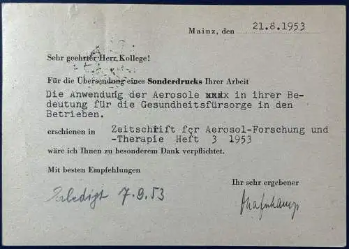 Bundesrep. Deutschland  Rundstempel (Datum und/oder Ort klar)