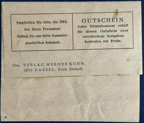 All. Bes. Bizone  Rundstempel (Datum und/oder Ort klar)