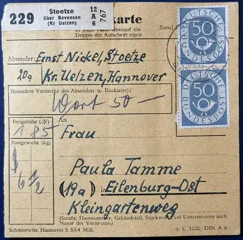 Bundesrep. Deutschland  Rundstempel (Datum und/oder Ort klar)