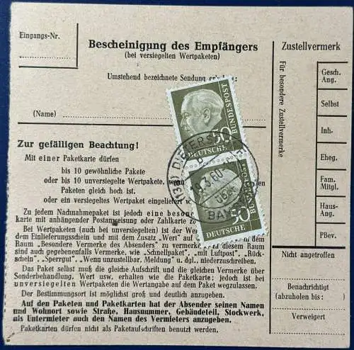 Bundesrep. Deutschland  Rundstempel (Datum und/oder Ort klar)