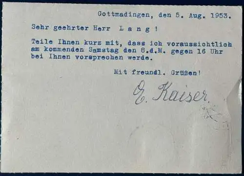 Bundesrep. Deutschland  Rundstempel (Datum und/oder Ort klar)